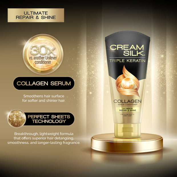 Triple Keratin Serum Conditioner Ultimate Repair & Shine