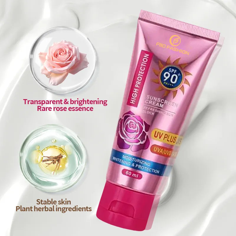 Rose Whitening Moisturizing Sunscreen Cream