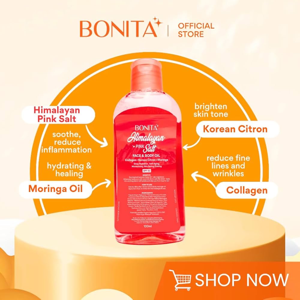 Bonita Himalayan Pink Salt Face &amp; Body Oil (100ml)