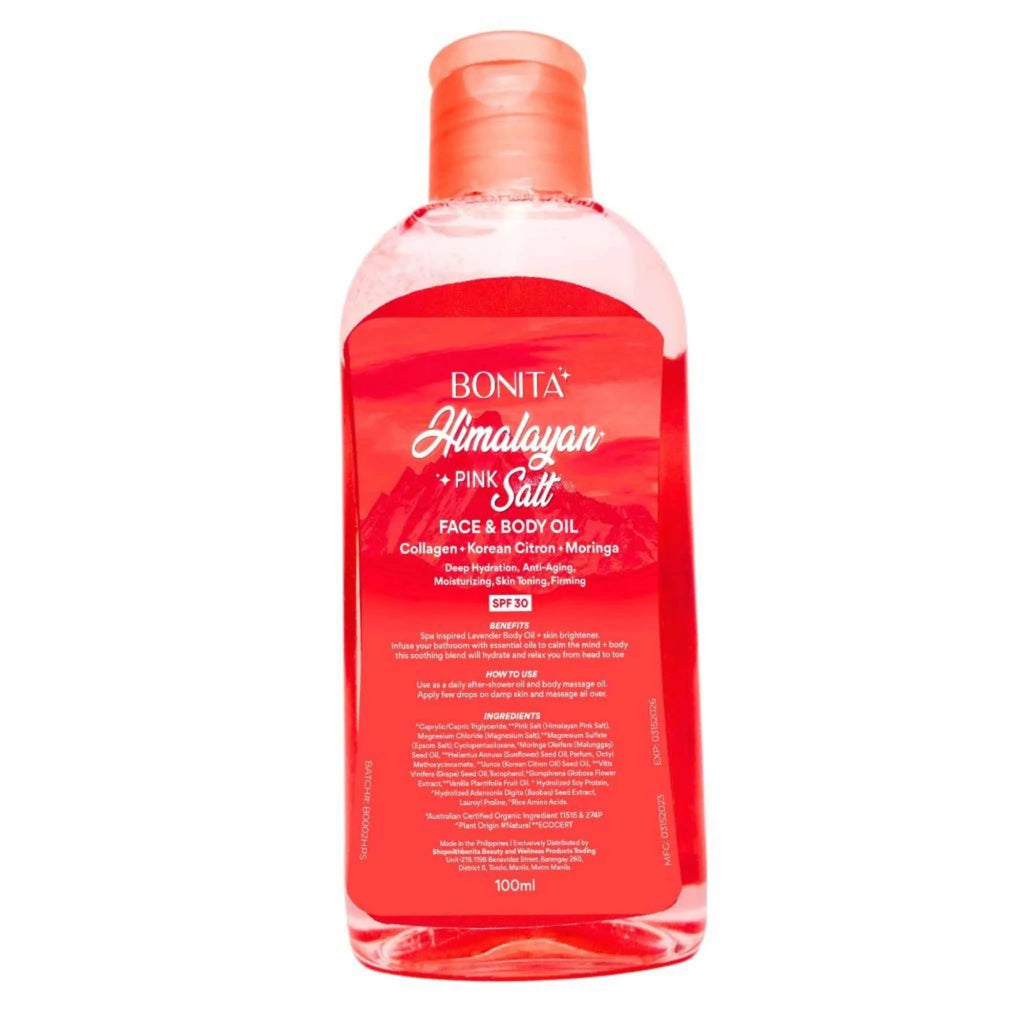 Bonita Himalayan Pink Salt Face &amp; Body Oil (100ml)